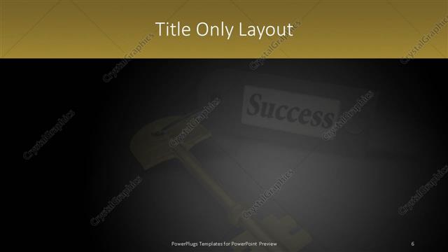 Title Only presentation slide layout
