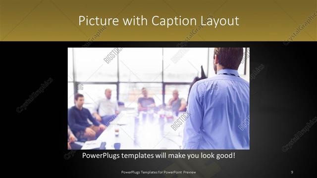 Picture with Caption presentation slide layout