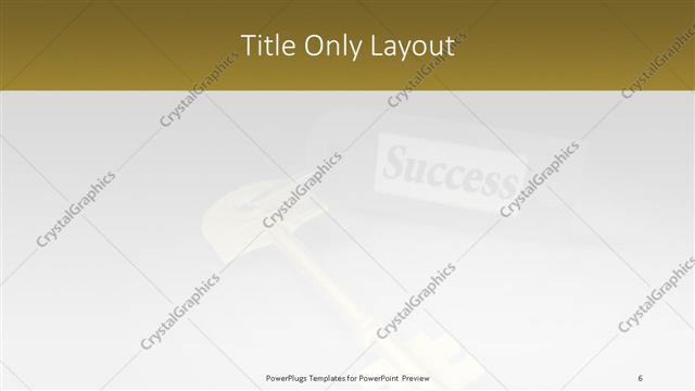 Title Only presentation slide layout