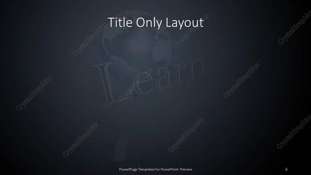 Title Only presentation slide layout