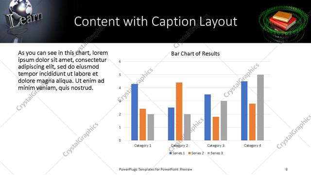 Content with Caption presentation slide layout