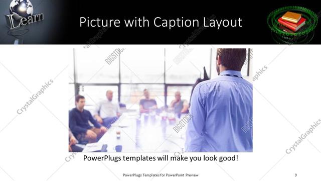 Picture with Caption presentation slide layout