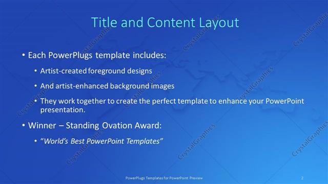 Title and Content presentation slide layout