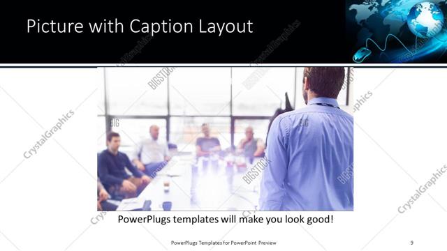 Picture with Caption presentation slide layout