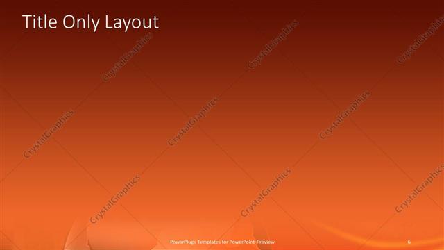 Title Only presentation slide layout