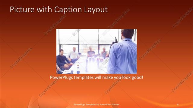 Picture with Caption presentation slide layout