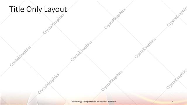 Title Only presentation slide layout