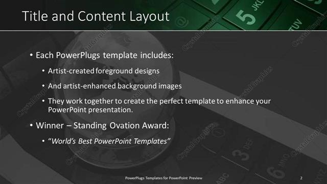 Title and Content presentation slide layout