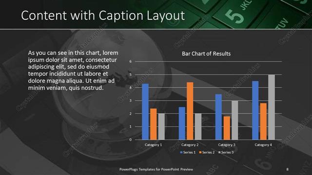 Content with Caption presentation slide layout