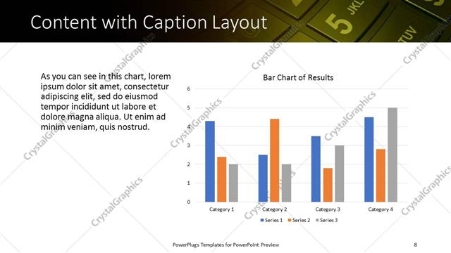 Content with Caption presentation slide layout