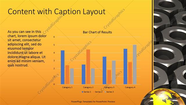 Content with Caption presentation slide layout