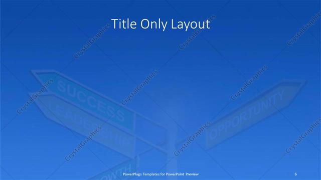Title Only presentation slide layout