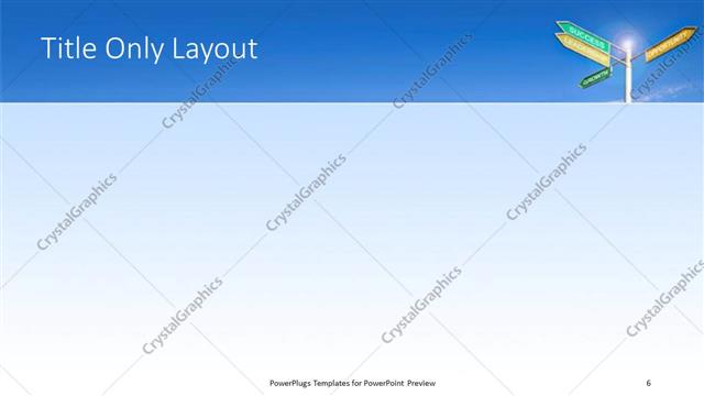 Title Only presentation slide layout