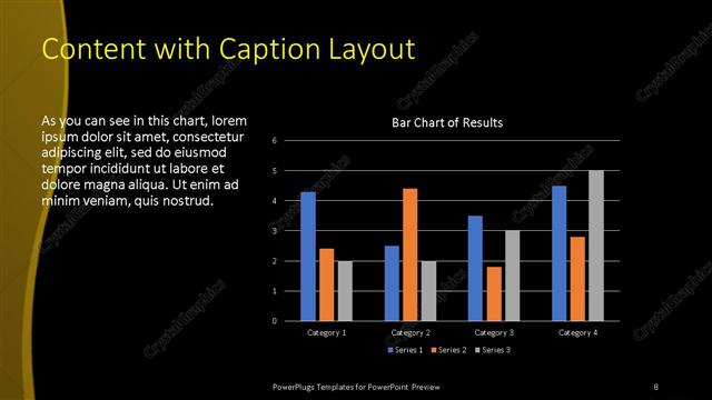 Content with Caption presentation slide layout