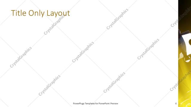 Title Only presentation slide layout