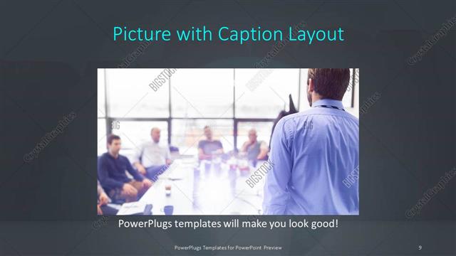 Picture with Caption presentation slide layout