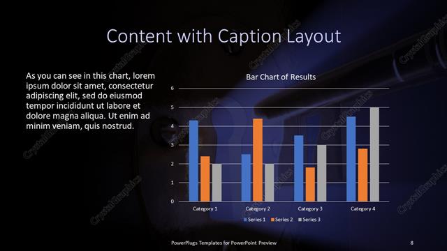 Content with Caption presentation slide layout