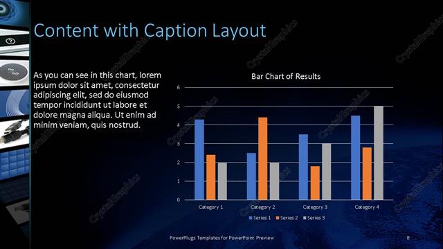 Content with Caption presentation slide layout