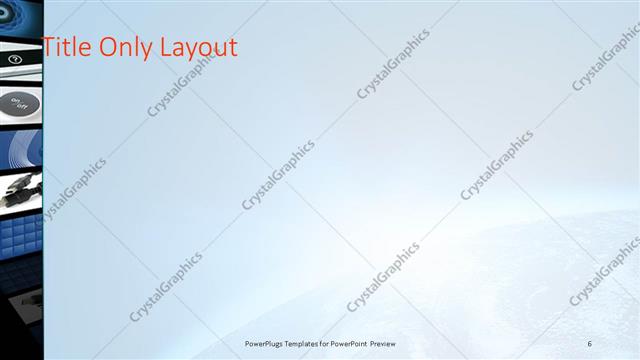 Title Only presentation slide layout