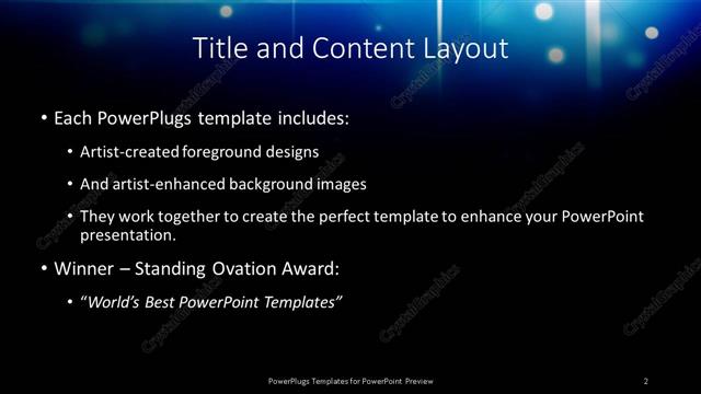 Title and Content presentation slide layout