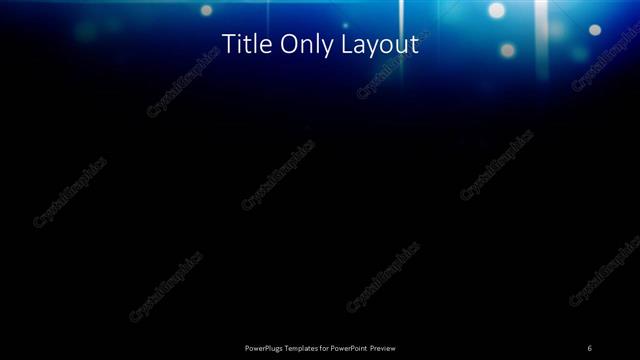 Title Only presentation slide layout