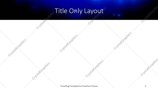 Title Only presentation slide layout