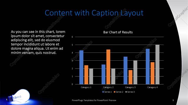 Content with Caption presentation slide layout