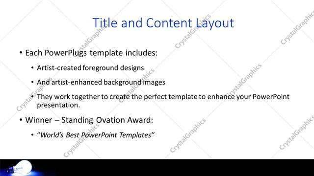 Title and Content presentation slide layout