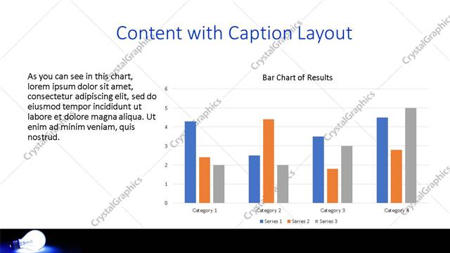 Content with Caption presentation slide layout