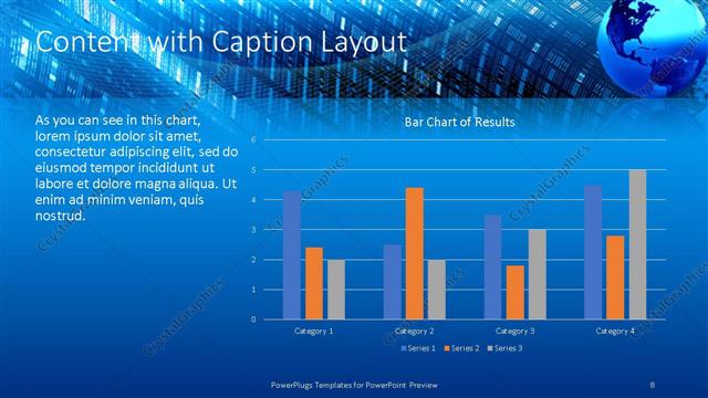 Content with Caption presentation slide layout