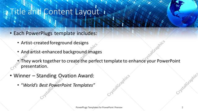 Title and Content presentation slide layout