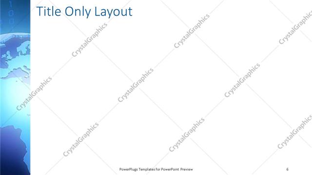 Title Only presentation slide layout