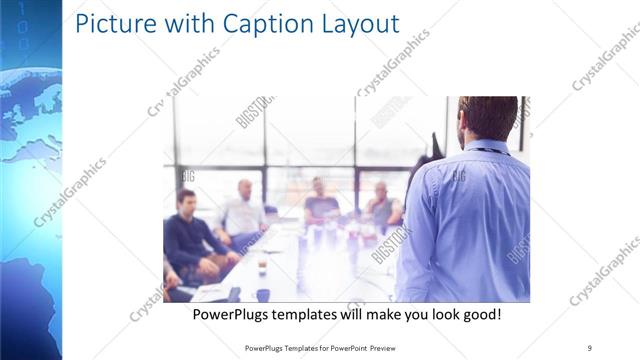 Picture with Caption presentation slide layout