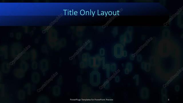 Title Only presentation slide layout