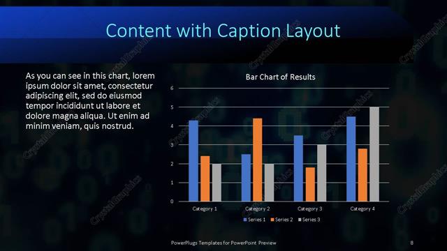 Content with Caption presentation slide layout