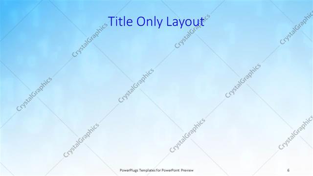 Title Only presentation slide layout