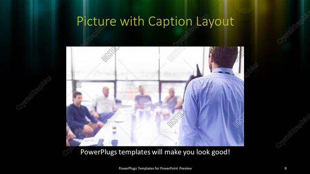 Picture with Caption presentation slide layout
