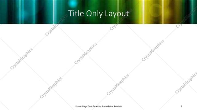 Title Only presentation slide layout