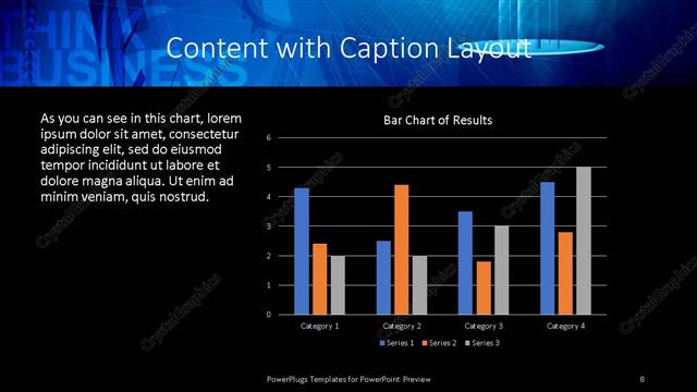 Content with Caption presentation slide layout