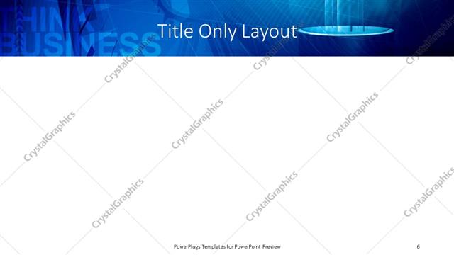 Title Only presentation slide layout