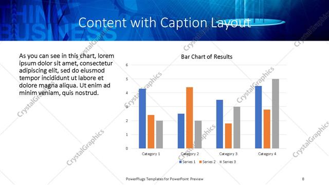 Content with Caption presentation slide layout