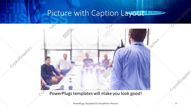 Picture with Caption presentation slide layout