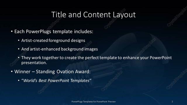 Title and Content presentation slide layout