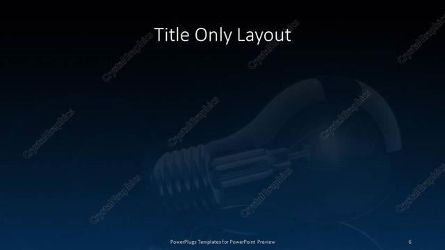 Title Only presentation slide layout