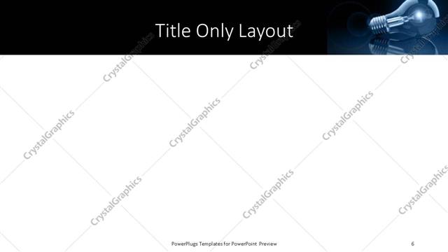 Title Only presentation slide layout