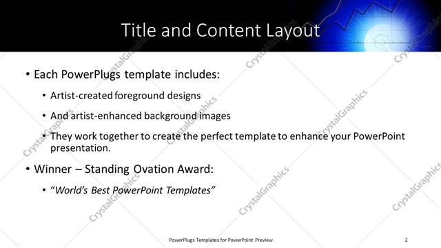 Title and Content presentation slide layout