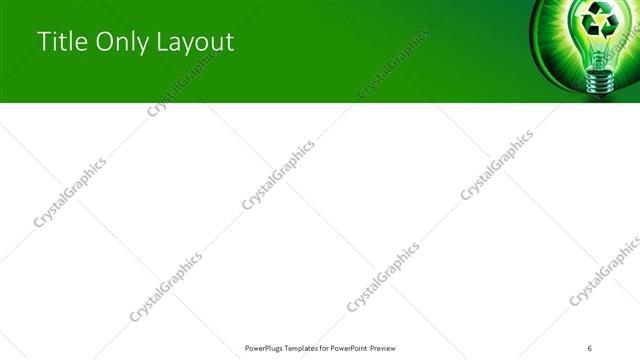 Title Only presentation slide layout