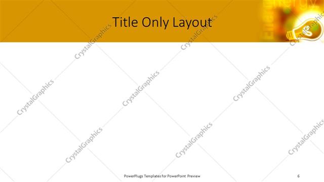 Title Only presentation slide layout