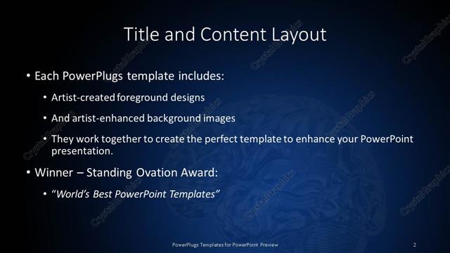 Title and Content presentation slide layout