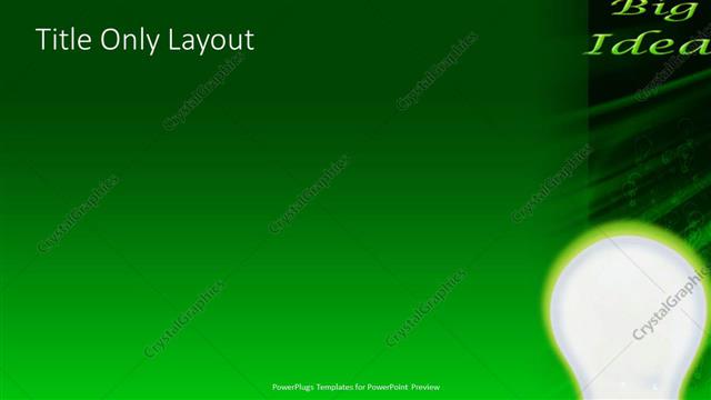 Title Only presentation slide layout